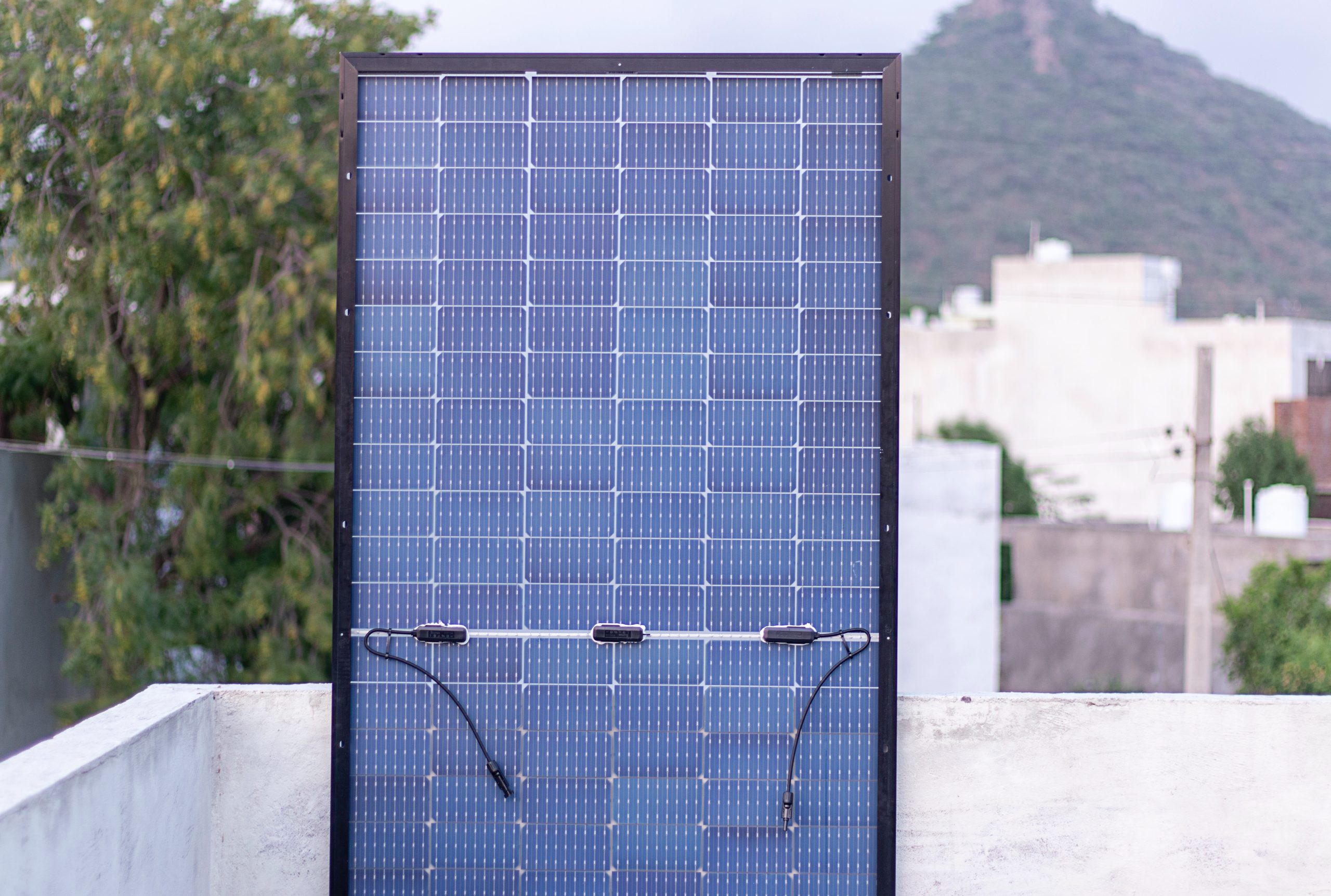 solar panel display